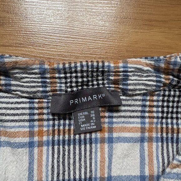Primark Women's Sleeveless Plaid Blouse - Picture 3 of 4
